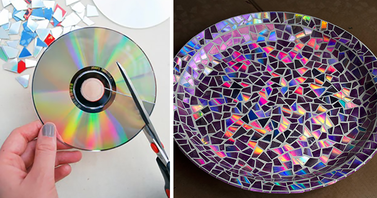 21 Ideas brillantes para reciclar tus viejos cds en casa 