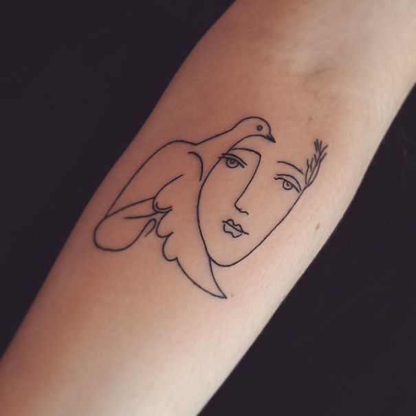 tatuajes-minimalistas-picasso (14)