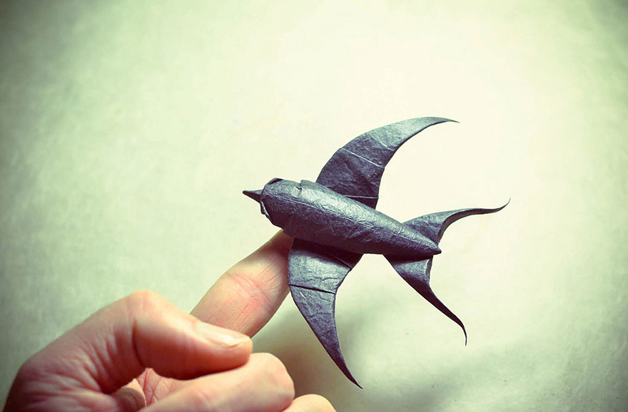 Increíbles obras de origami creadas por el artista Gonzalo Gª Calvo