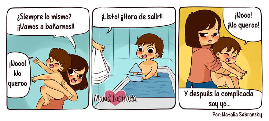 Mamá Ilustrada: Ilustradora argentina crea tiernas historietas sobre su maternidad