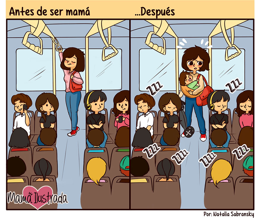 Mamá Ilustrada: Ilustradora argentina crea tiernas historietas sobre su maternidad