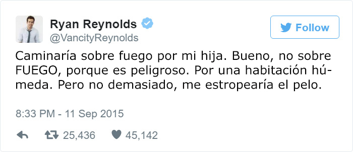 Los divertidos tuits honestos de Ryan Reynolds sobre su hija son mejores que Deadpool