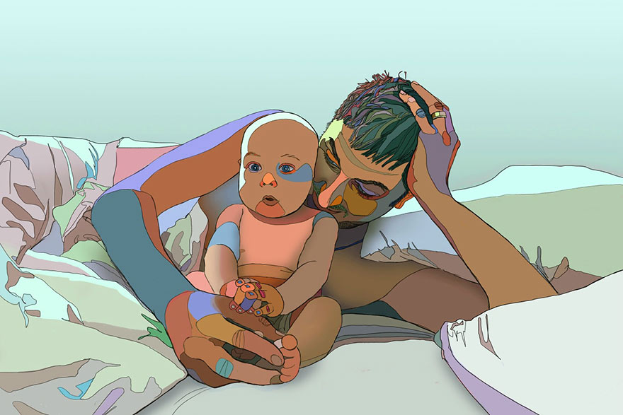 artistas-recrean-fotos-familiares- (2)