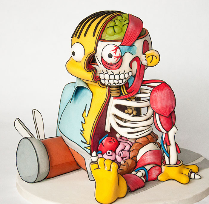 Ralph De Los Simpsons Convertido En Una Tarta Inquietante