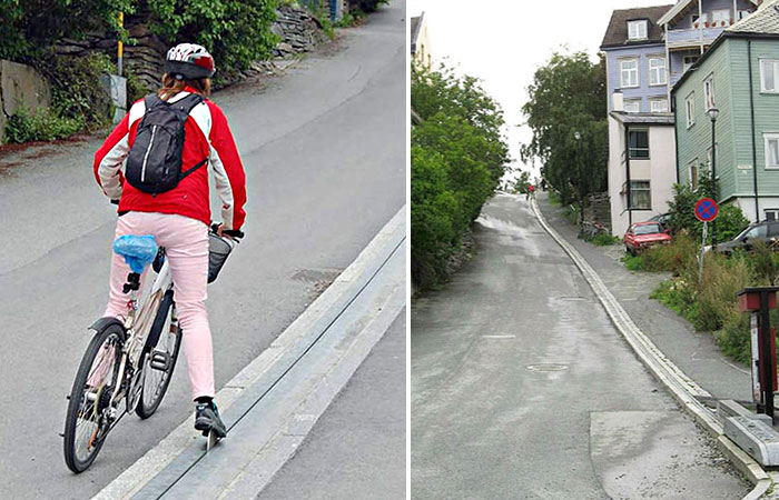 El Primer Ascensor Para Bicicletas Del Mundo Está En Noruega