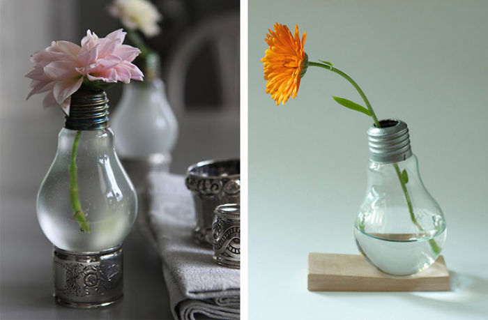 20 Ideas geniales para reciclar viejas bombillas