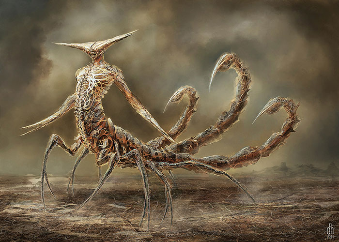 Los 12 signos del zodiaco reconvertidos en monstruos terroríficos, por Damon Hellandbrand