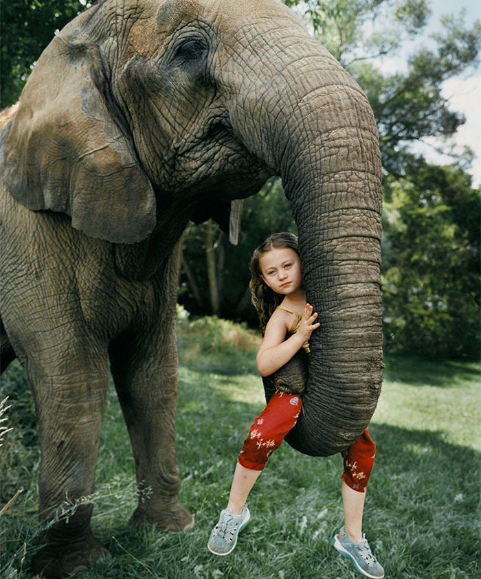 Amelia y los animales: Esta madre fotógrafa capta el amor de su hija por los animales