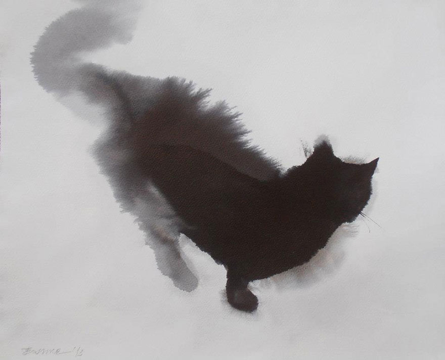 gatos-negros-acuarelas-tinta-endre-penovac (10)