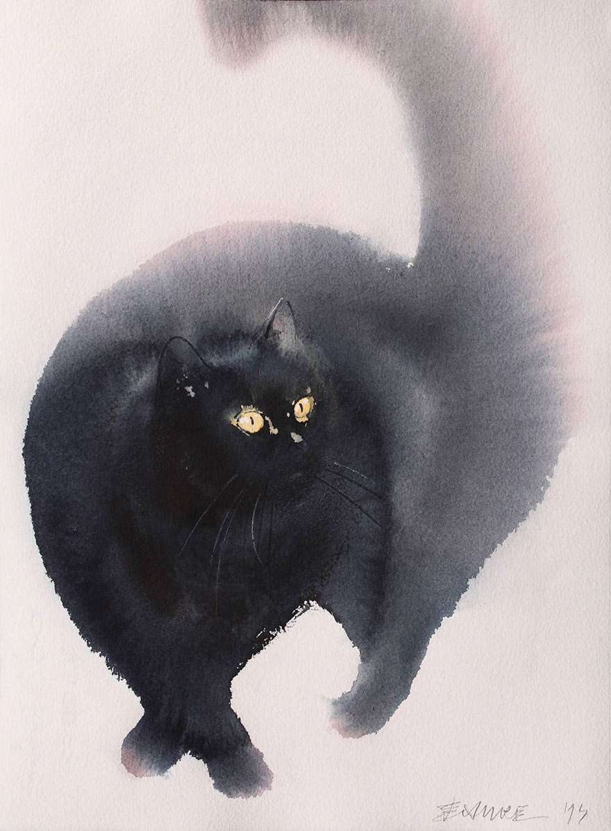 gatos-negros-acuarelas-tinta-endre-penovac (12)