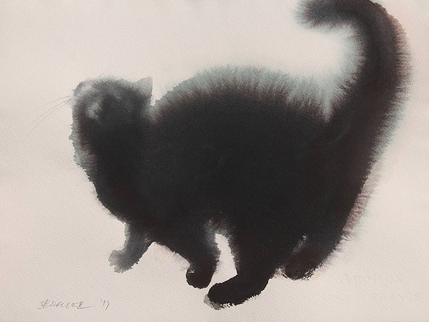 gatos-negros-acuarelas-tinta-endre-penovac (6)