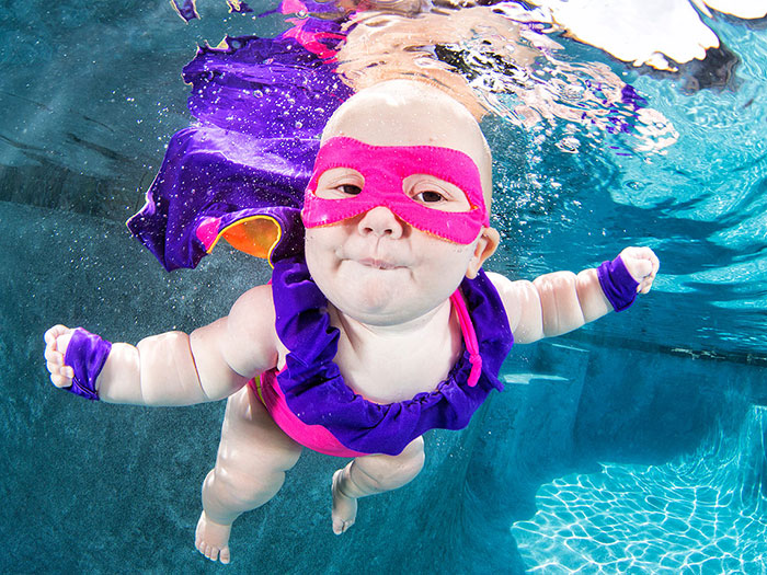 Niños acuáticos: un fotógrafo hace fotos adorables para llamar la atención sobre el ahogamiento accidental de niños