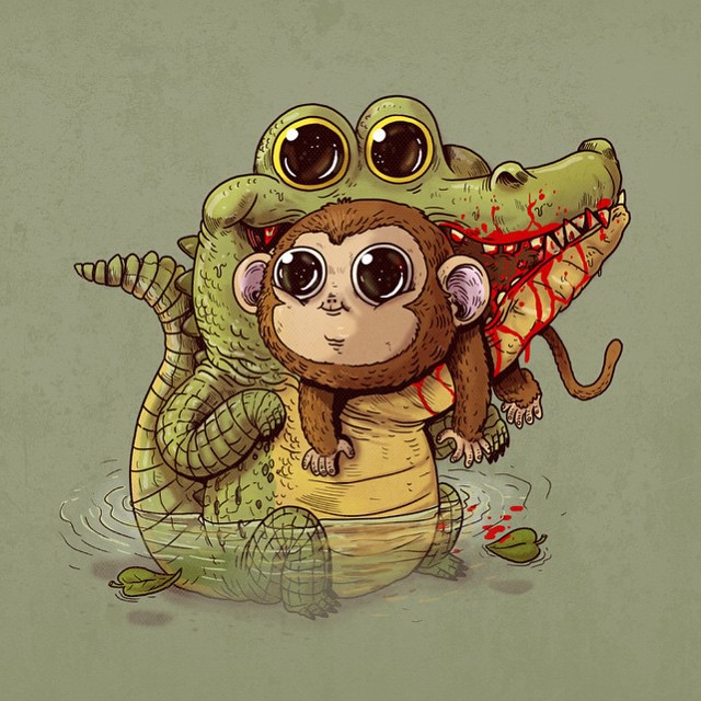 caricaturas-animales-depredadores-presas-sobrepeso-alex-solis (5)