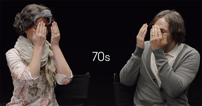 Esta joven pareja envejeció 70 años con maquillaje para ver si aún se querrían