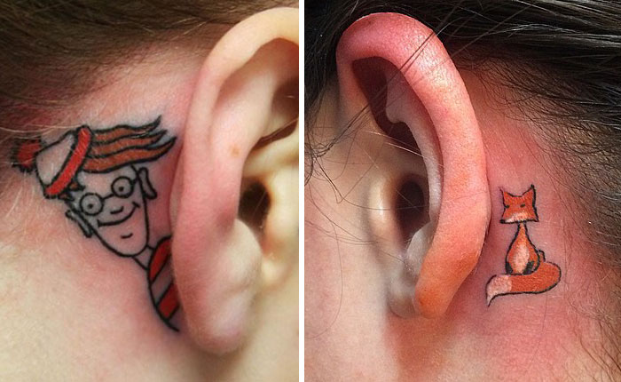 20 Tatuajes creativos en las orejas que darían hambre a Mike Tyson