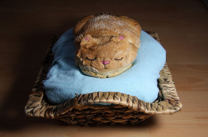 Esta panadera convierte el pan en una adorable hogaza en forma de gato