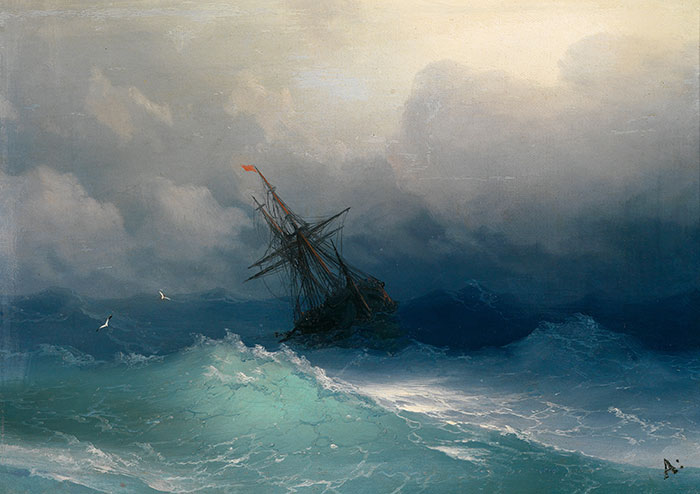 El poder del mar reflejado en las hipnóticas olas translúcidas de estas pinturas rusas del siglo XIX