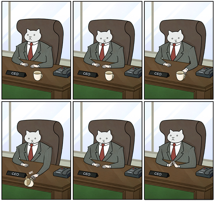 Cómo sería tu oficina si el jefe fuera un gato
