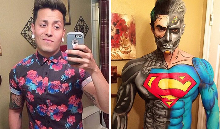 Este maquillador se transforma en distintos superhéroes usando solo maquillaje