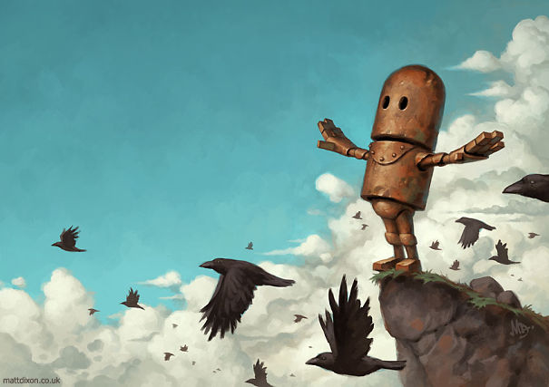Pinturas-de-robots-solitarios-contemplando-el-mundo (4)