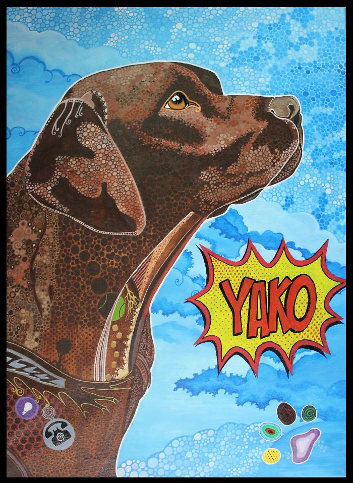 Mi Perro Yako A Lo Pop Art Con Un Toque Personal