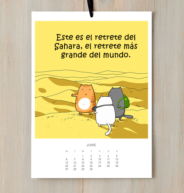 He creado un calendario de gatos para que sonrías todo el año 2016