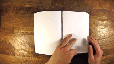Este cuaderno magnético te permite arrancar y adherir páginas