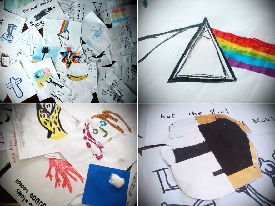 Rock At Six Years: 100 Portadas de Discos Dibujadas Por Una Niña De 6 Años