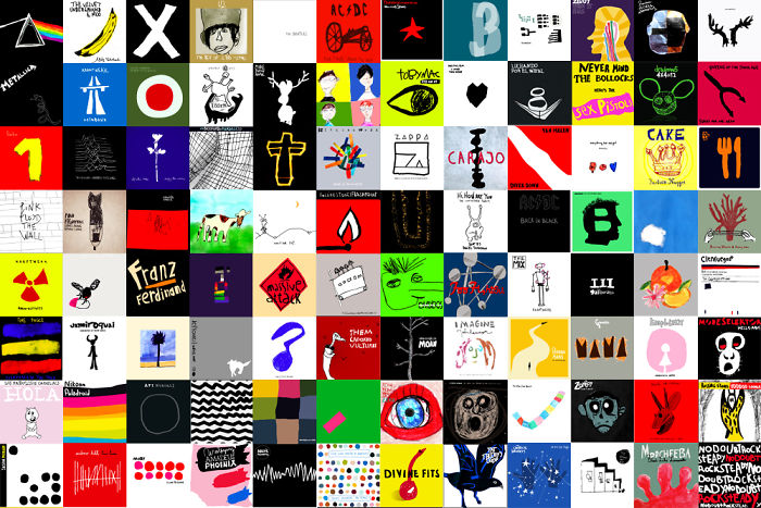 Rock At Six Years: 100 Portadas de Discos Dibujadas Por Una Niña De 6 Años