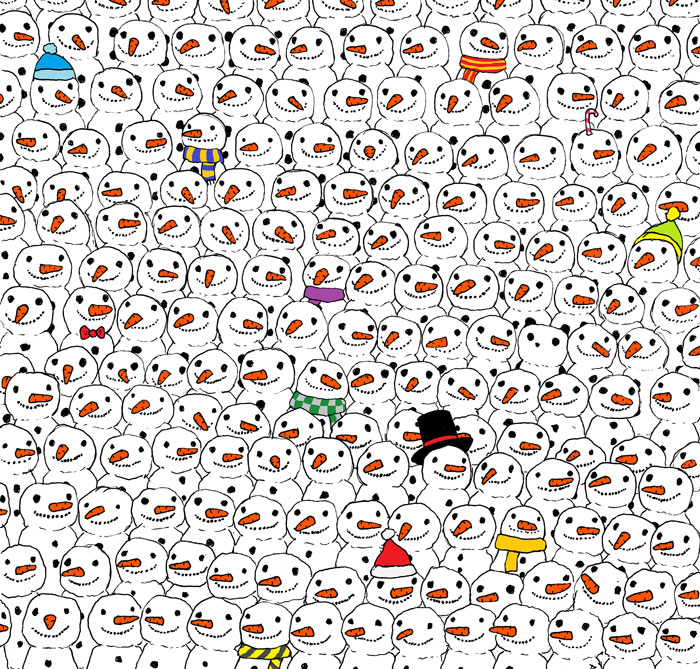 Encontrar el panda en este puzzle es muy difícil para algunos
