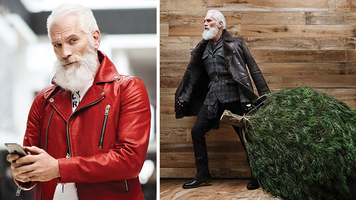 Este Papá Noel a la moda derretirá la nieve esta Navidad