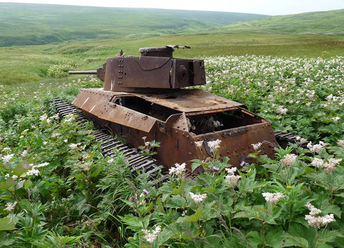 15 Tanques devorados por la naturaleza como si nunca hubiera habido guerra