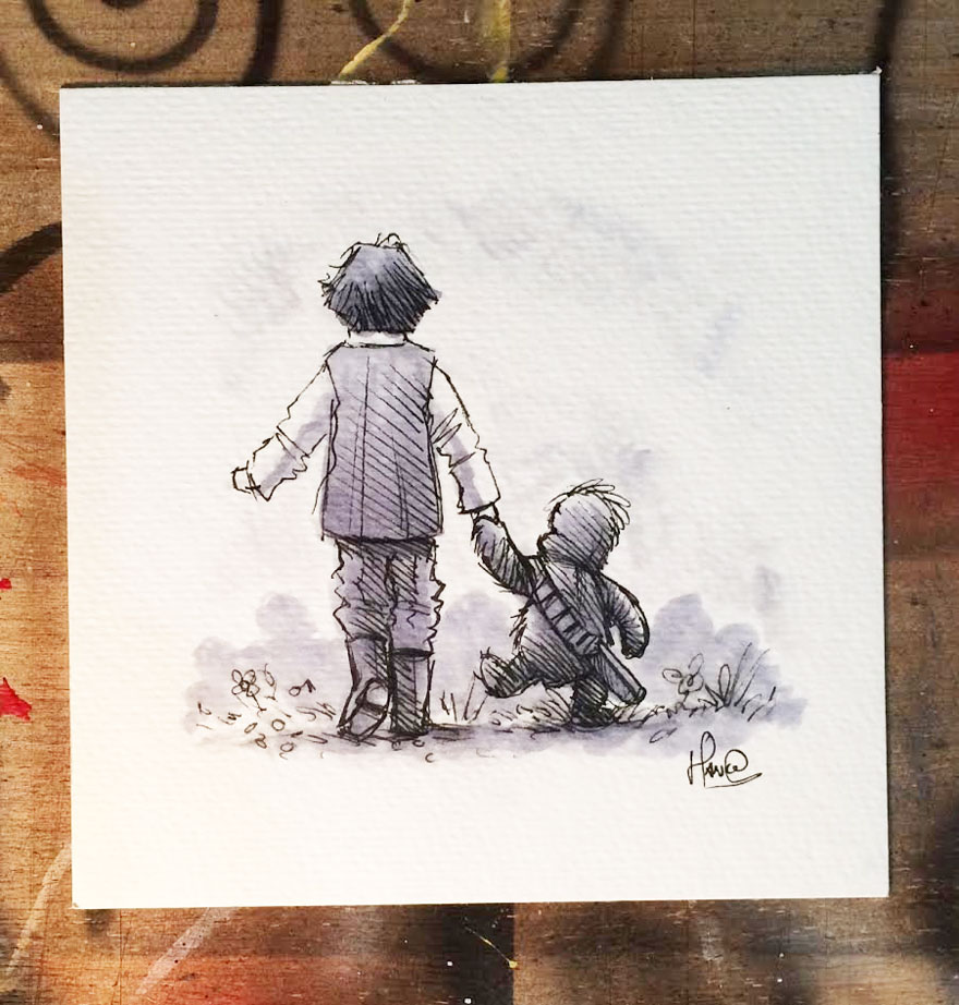 dibujos-mezcla-winnie-pooh-guerra-galaxias-james-hance (11)