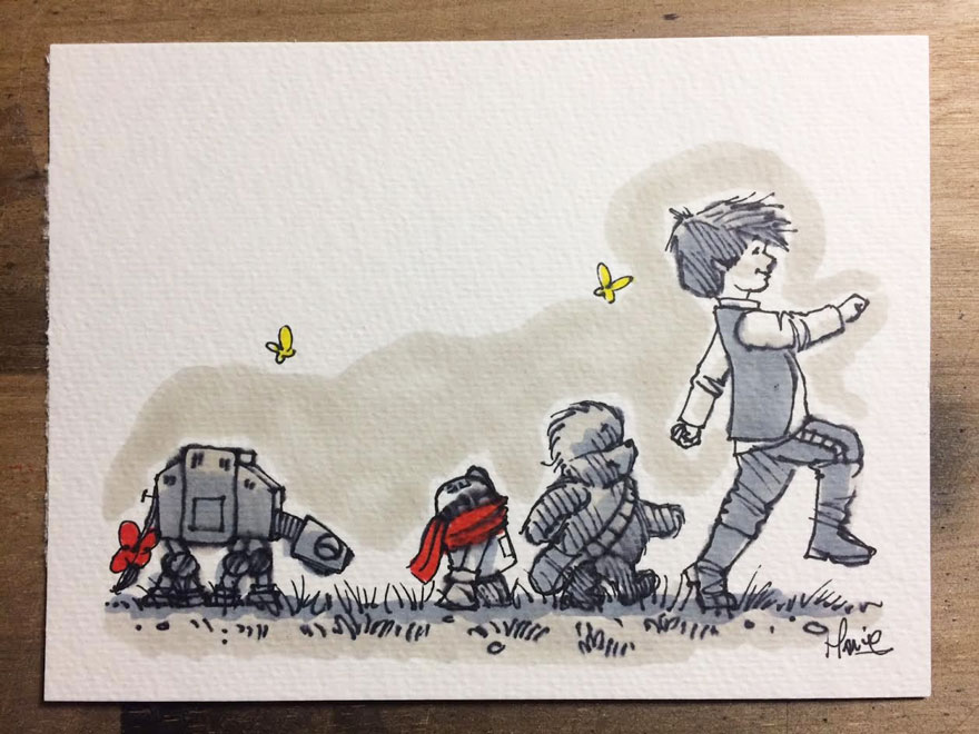 dibujos-mezcla-winnie-pooh-guerra-galaxias-james-hance (13)
