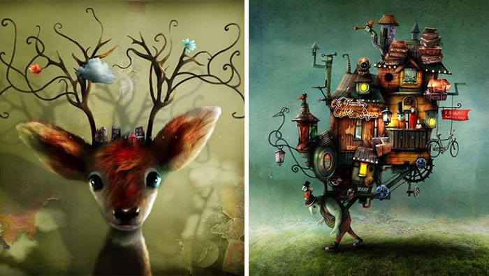 Ilustraciones de cuento de hadas por el artista sueco Alexander Jansson