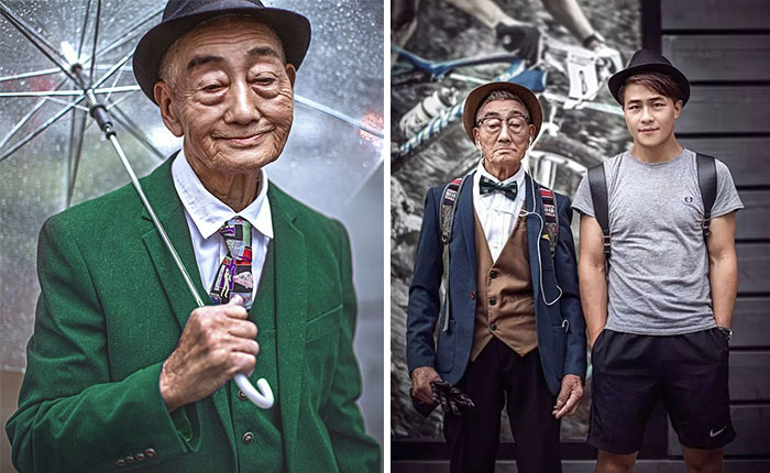 Este granjero de 85 años fue transformado por su nieto en un icono de la moda