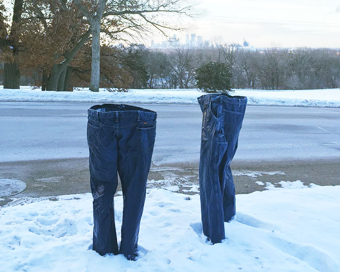 Hace tanto frío en Minnesota que hasta los fantasmas llevan pantalones