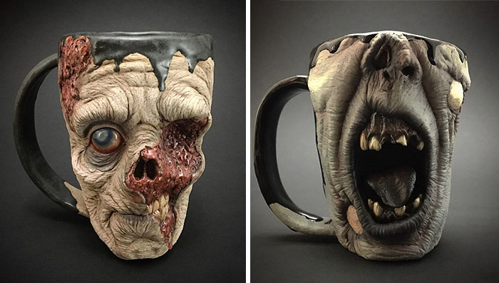 Ahora puedes beberte el café en una cabeza zombi
