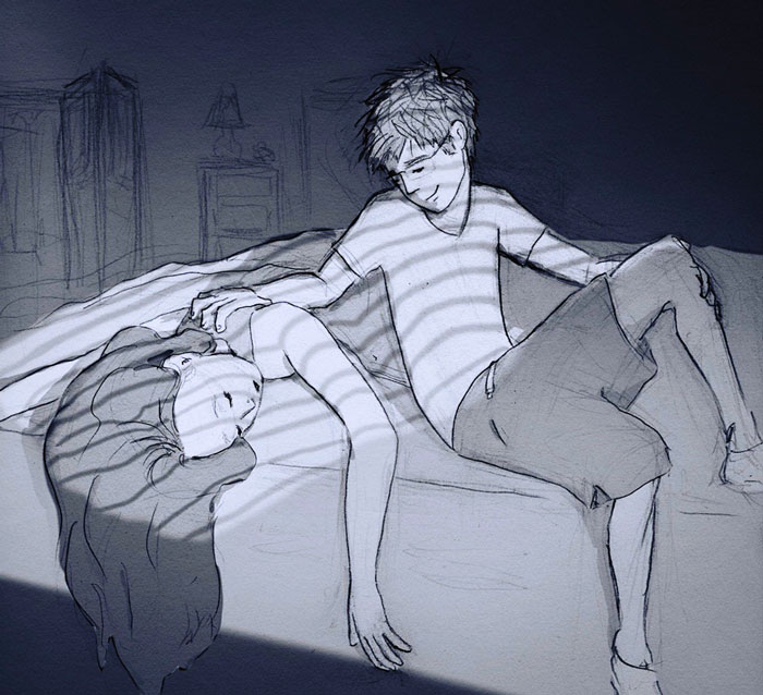 Este marido ilustró cada día pasado con su querida esposa en 365 dibujos