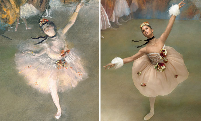 Esta bailarina recrea los cuadros de Edgar Degas