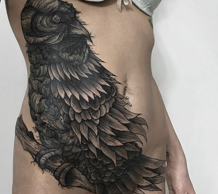 Tatuajes de oscuras y tenebrosas criaturas creados por un tatuador ruso