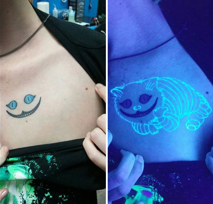 17 Tatuajes ultravioletas visibles con luz negra