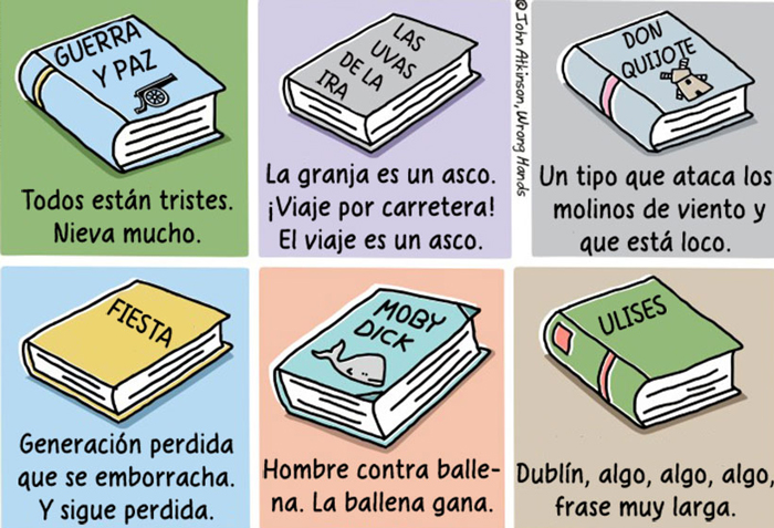 Versiones extremadamente resumidas de libros clásicos para gente perezosa