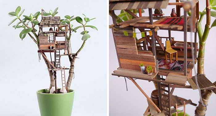 Estas casitas diminutas en las plantas son perfectas para las hadas