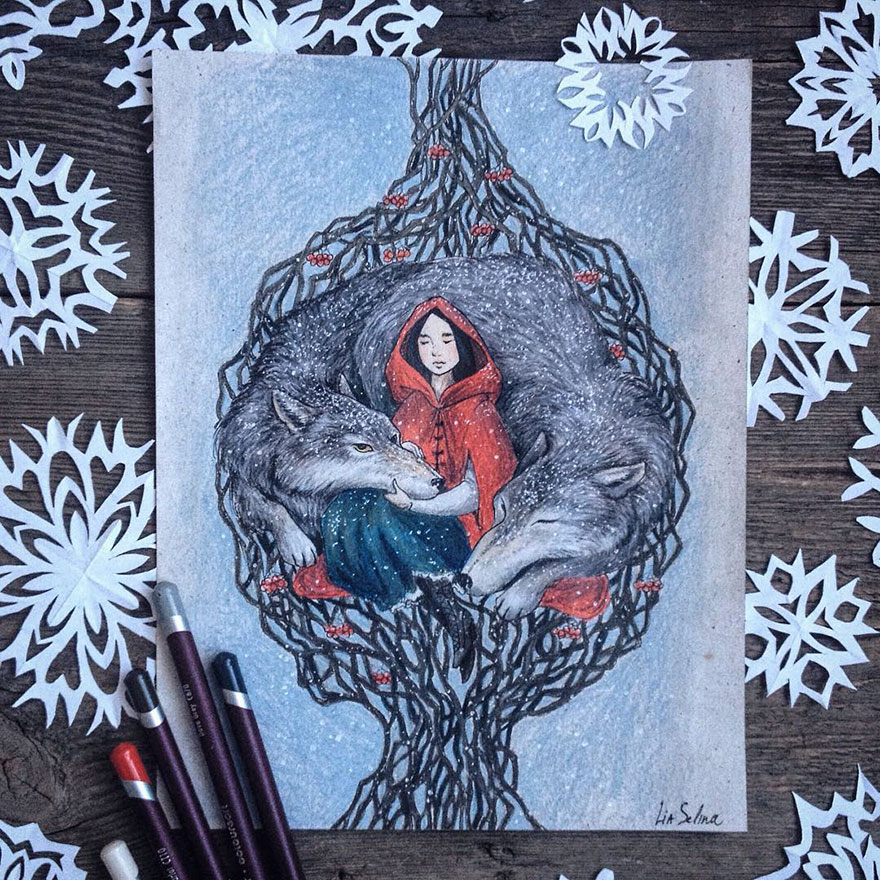 ilustraciones-cuentos-hadas-lapices-colores-lia-selina (10)