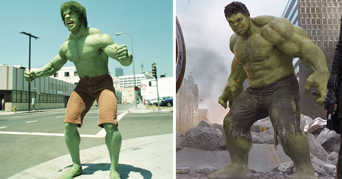 15 Superhéroes antes y ahora