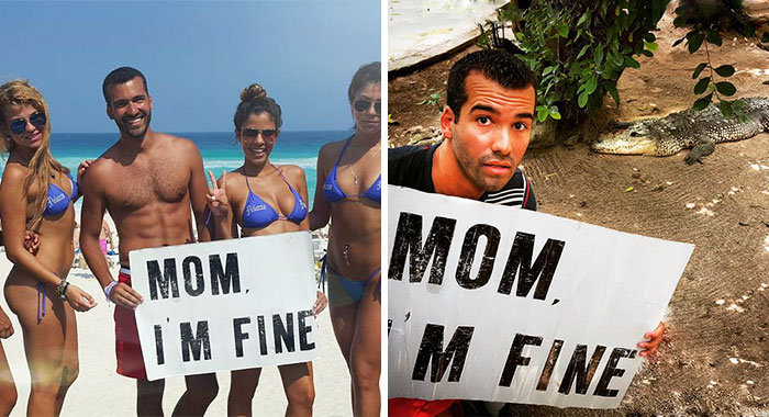 Este hombre lo dejó todo para viajar por el mundo, pero nunca olvida decirle a su madre que está bien
