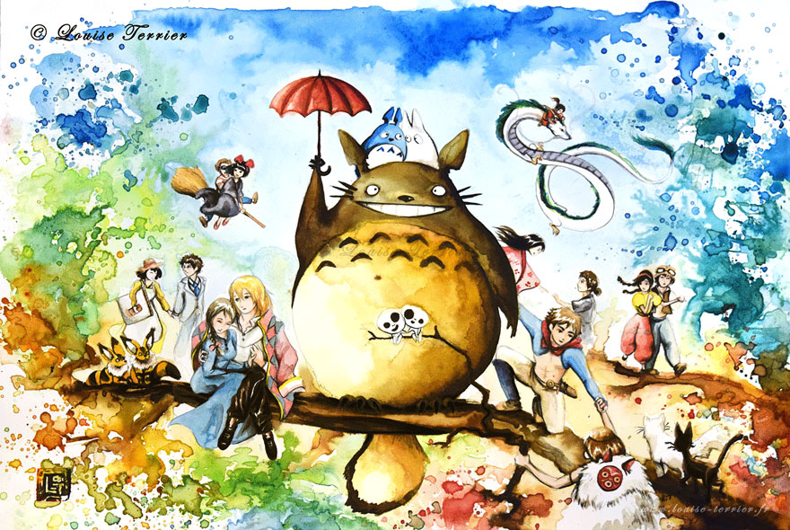 pinturas-acuarela-fanart-estudio-ghibli-louise-terrier (1)