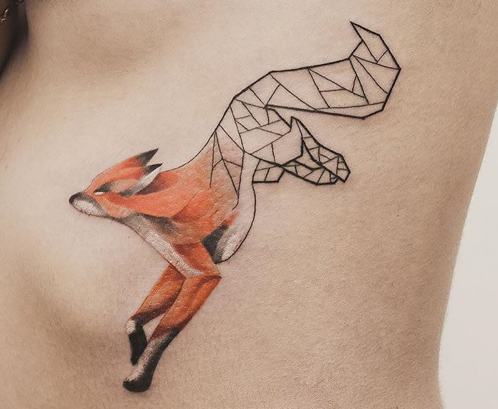 Tatuajes Geométricos De Jasper Andres Fusionan Preciosamente La