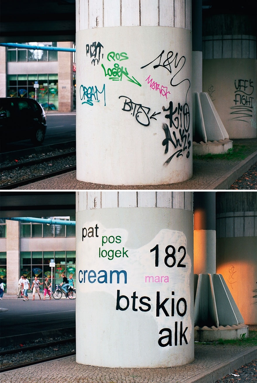 Los graffitis reescritos por Mathieu Tremblin 4